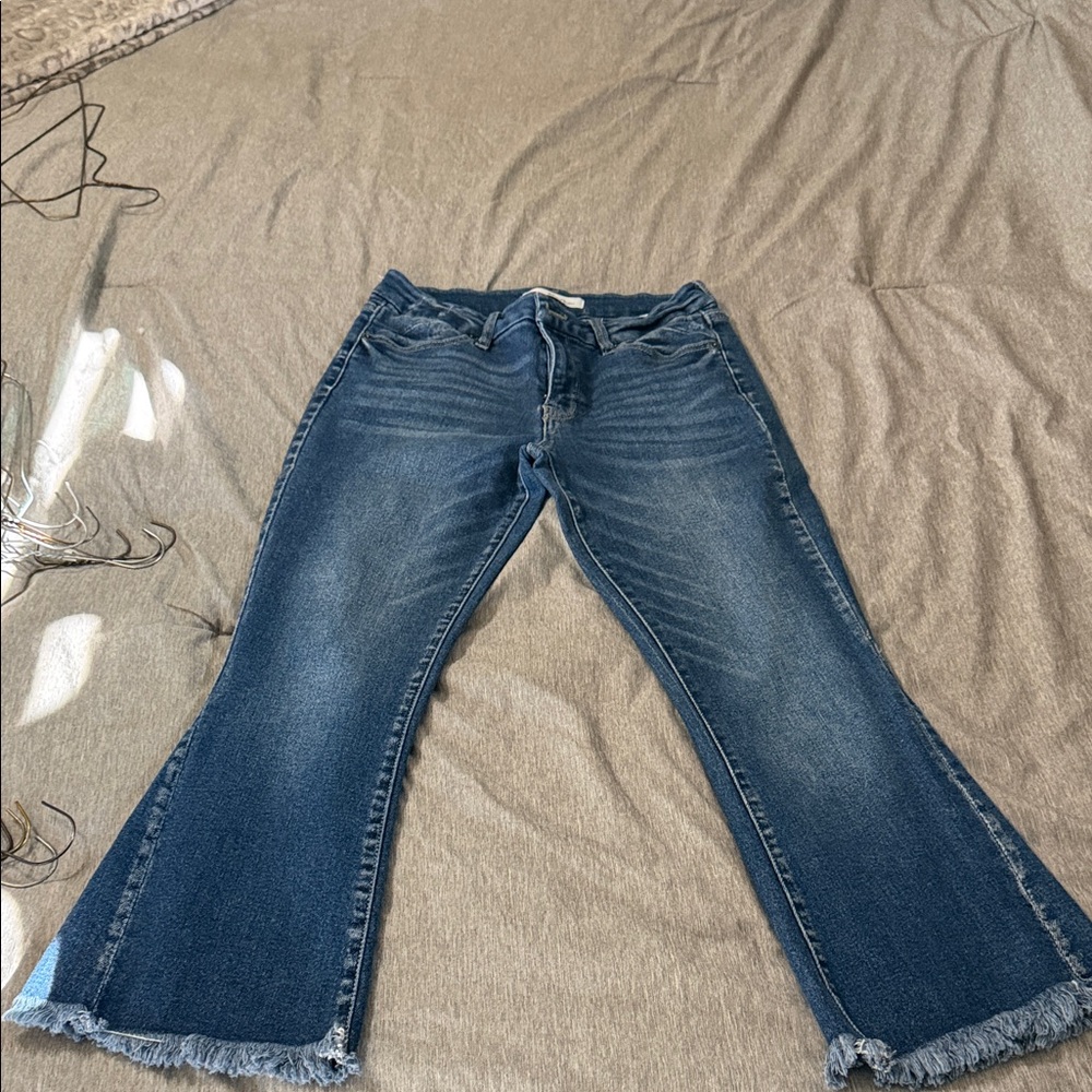 KanCan Dark Blue Flare Jeans